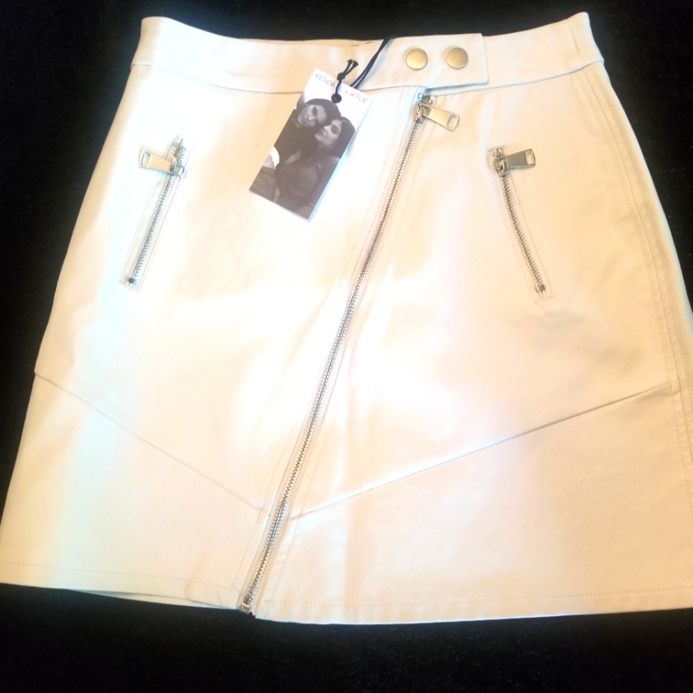 Kendall & Kylie Vegan Leather Skirt